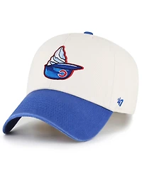 '47 Brand Men's Natural Chicago Cubs Single Swirl Ice Cream Helmet 2.0 Clean Up Adjustable Hat