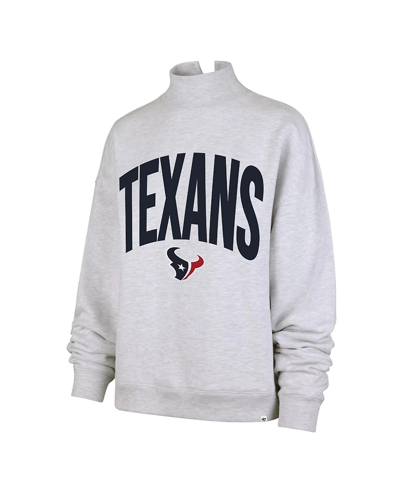 '47 Brand Women's Subtle Muse Mock-Neck Long-Sleeve Relaxed-Oversized Sweatshirt