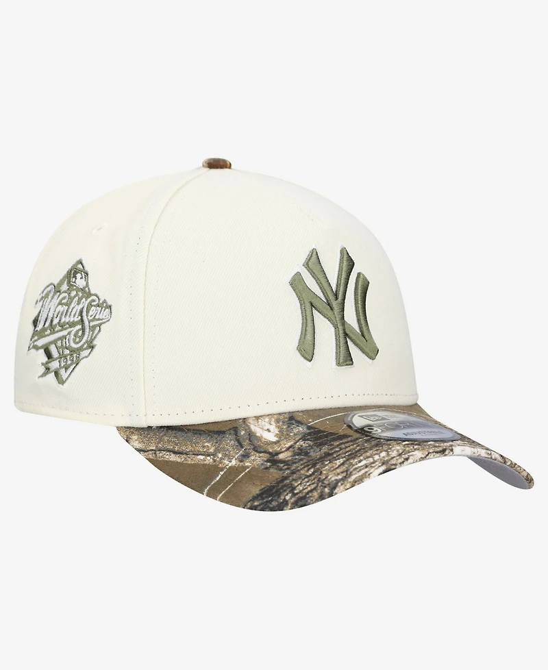 New Era Men's Khaki/Realtree Camo New York Yankees 9FORTY A-Frame Adjustable Hat