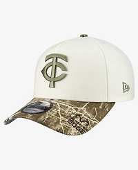 New Era Men's Khaki/Realtree Camo Minnesota Twins 9FORTY A-Frame Adjustable Hat