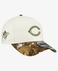 New Era Men's Khaki/Realtree Camo Cincinnati Reds 9FORTY A-Frame Adjustable Hat