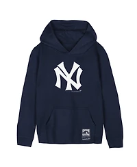 Mitchell & Ness Big Boys and Girls Navy New York Yankees Retro Logo Hoodie