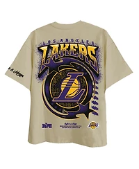 Two Hype Men's Los Angeles Lakers Drip Dime Elevated Drop-Shoulder Crew-Neck T-Shirt