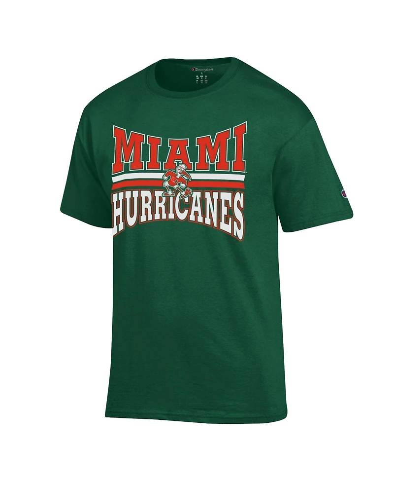 Champion Men's Miami Hurricanes Team Zoom Classic-Fit T-Shirt