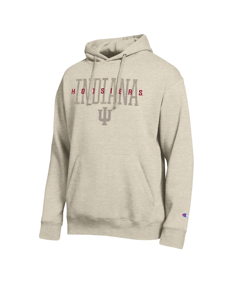 Champion Men's Indiana Hoosiers All-Star Neutral Stack Relaxed-Fit Fleece-Lined Hoodie