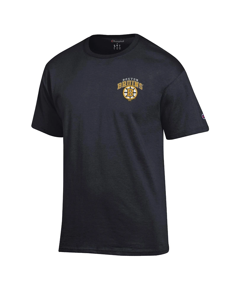 Champion Men's Black Boston Bruins Stick With It Jersey T-Shirt