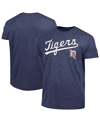 Champion Men's Detroit Tigers Cooperstown Wordmark Lockup Tri-Blend T-Shirt