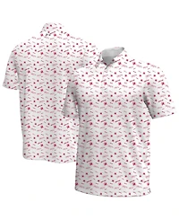Under Armour Men's White Maryland Terrapins Gameday Armourfuse Polo Shirt