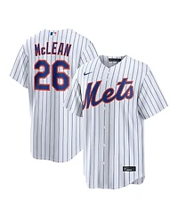 Nike Men's New York Mets Nolan McLean Home Replica Loose Fit V-Neck Jersey