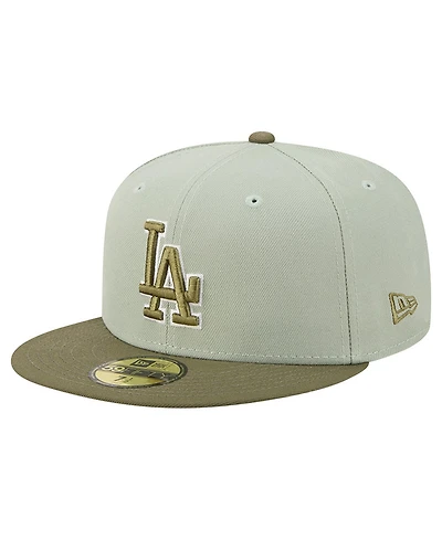 New Era Men's Green/Olive Los Angeles Dodgers Color Pack 59FIFTY Fitted Hat