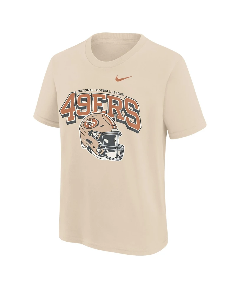 Nike Big Boys and Girls Natural San Francisco 49ers Easy Lane T-Shirt