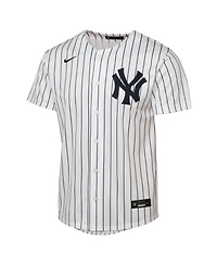 Nike Big Boys and Girls Jazz Chisholm Jr. White New York Yankees Home Replica Jersey