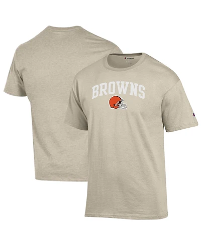 Champion Men's Oatmeal Cleveland Browns Jersey T-Shirt