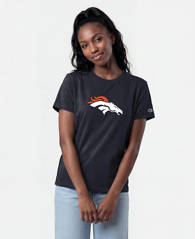 Champion Women's Denver Broncos Cotton-Blend Logo T-Shirt