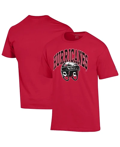 Champion Men's Carolina Hurricanes Helmet Crewneck Graphic T-Shirt
