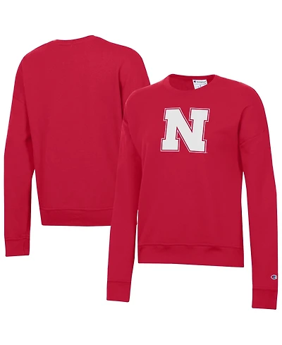 Champion Women's Nebraska Huskers Powerblend Relaxed-Fit Graphic Sweatshirt