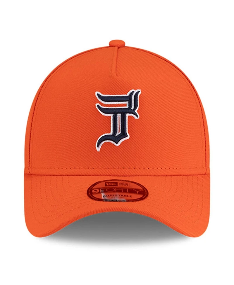 New Era x Hyperfly Men's Orange Detroit Tigers A-Frame 9FORTY Adjustable Hat