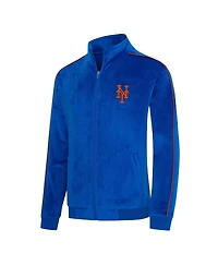 College Concepts Men's Royal New York Mets Archives Velour Full-Zip Jacket