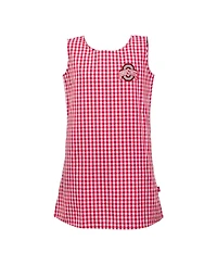 Garb Girls Toddler Scarlet Ohio State Buckeyes Woven Gingham Dress
