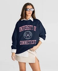 Gameday Couture Women's UConn Huskies Prime Play Oversized Graphic Sweatshirt