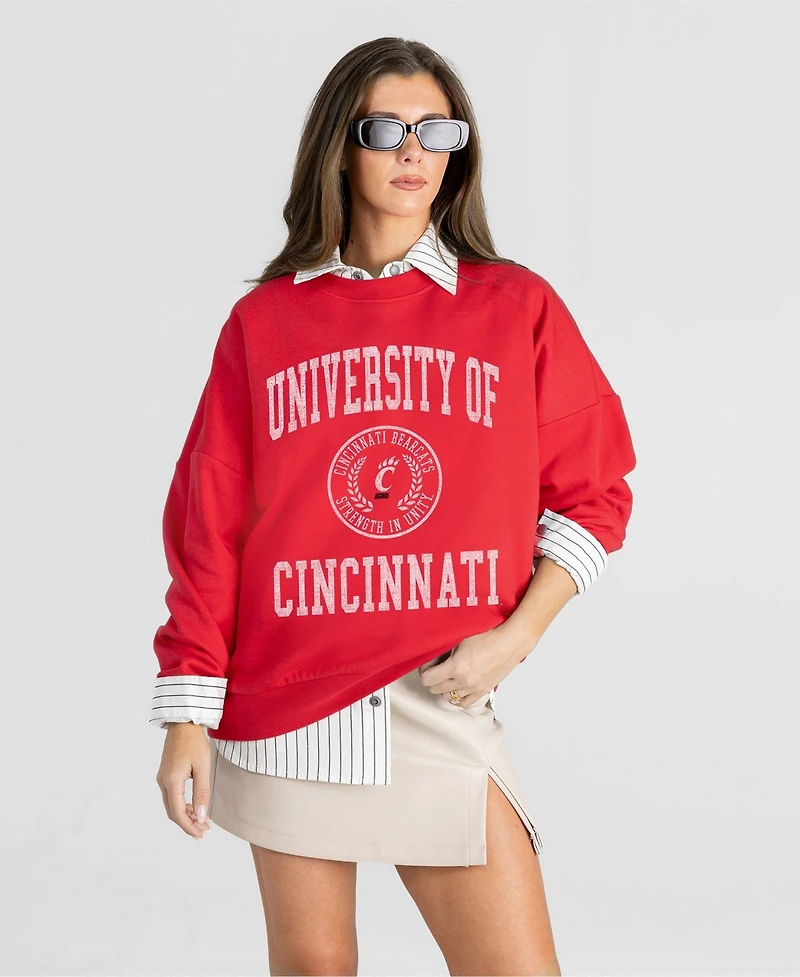 Gameday Couture Women's Red Cincinnati Bearcats Prime Play Sweatshirt