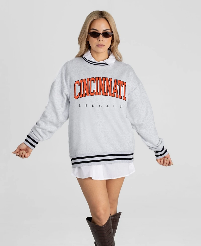 Gameday Couture Women's Cincinnati Bengals Oversized Pullover Sweatshirt