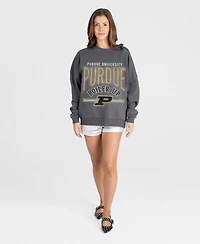 Gameday Couture Women's Purdue Boilermakers Oversized Drop-Shoulder Sweatshirt