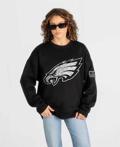Gameday Couture Women's Philadelphia Eagles Bold Move Oversized Crewneck Graphic Sweatshirt