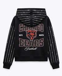 Gameday Couture Women's Eyes on the Prize Chicago Bears Full-Zip Mid-Crop Hoodie