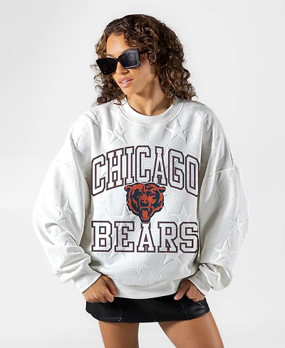Gameday Couture Women's Chicago Bears Big Play Energy Oversized Graphic Sweatshirt
