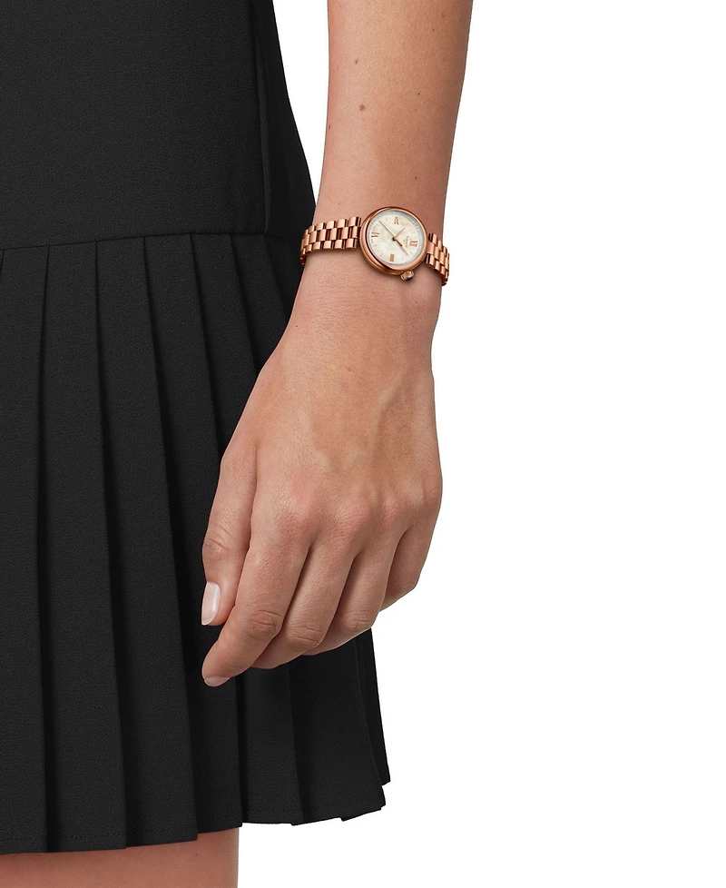 Tissot Women's Desir Quartz Rose Gold Stainless Steel Bracelet Watch 28mm