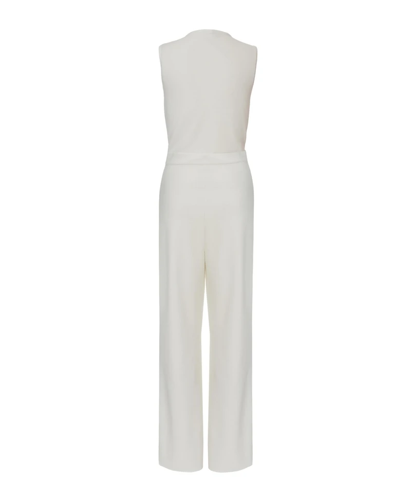 Quiz Women's Scuba Crepe Frill Buckle Dress - White
