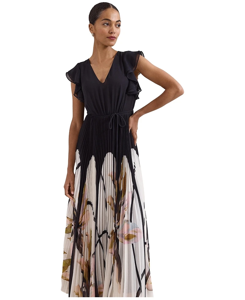 Phase Eight Women's Uma Pleated Floral Maxi Dress
