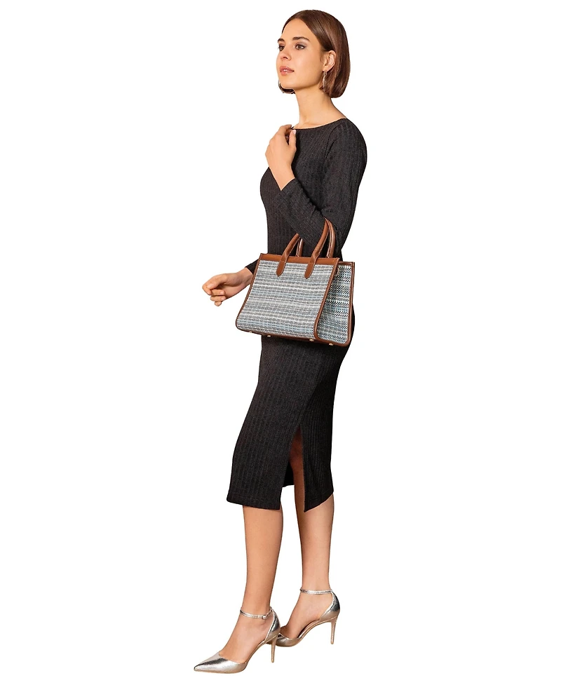 Alie Street London Women's Ribbed Midi Knit Sheath Dress