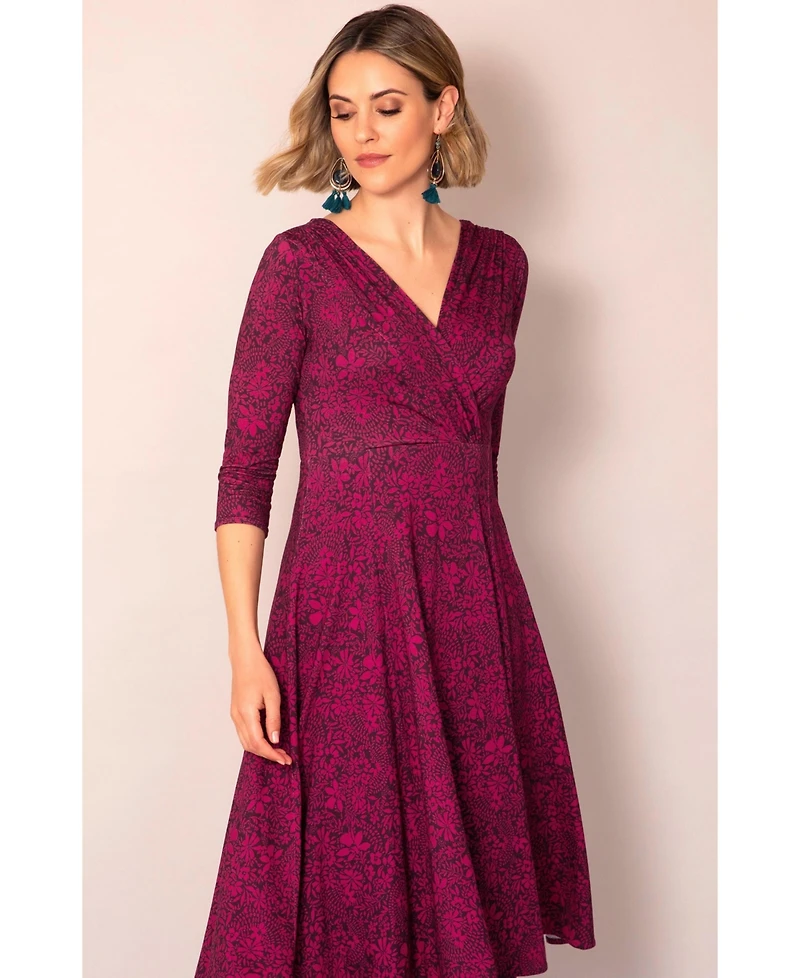 Alie Street London Women's Sculpted Fit Flare Midi Dress