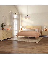 Plank+Beam Elio Rattan King Bed