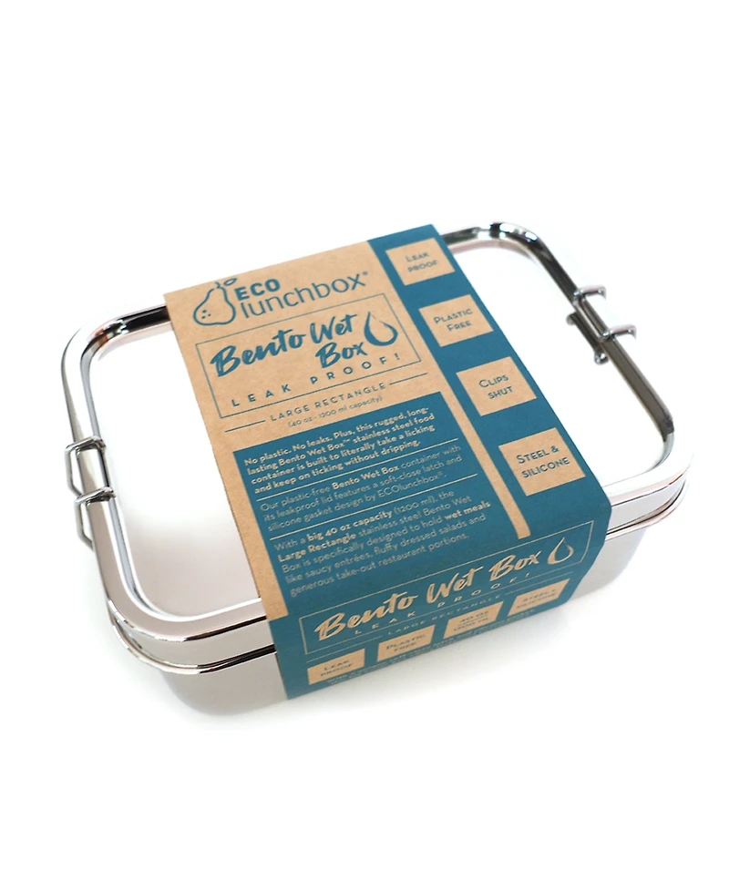 three by three ECOlunchbox Large Rectangle Bento Wet Box