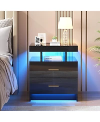 Vlsrka Ashten Drawer Nightstand, Set of 2
