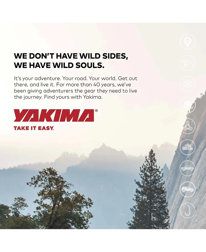 Yakima FrontLoader 1 Bike Car Rooftop Mount, Fits StreamLine Crossbar Black