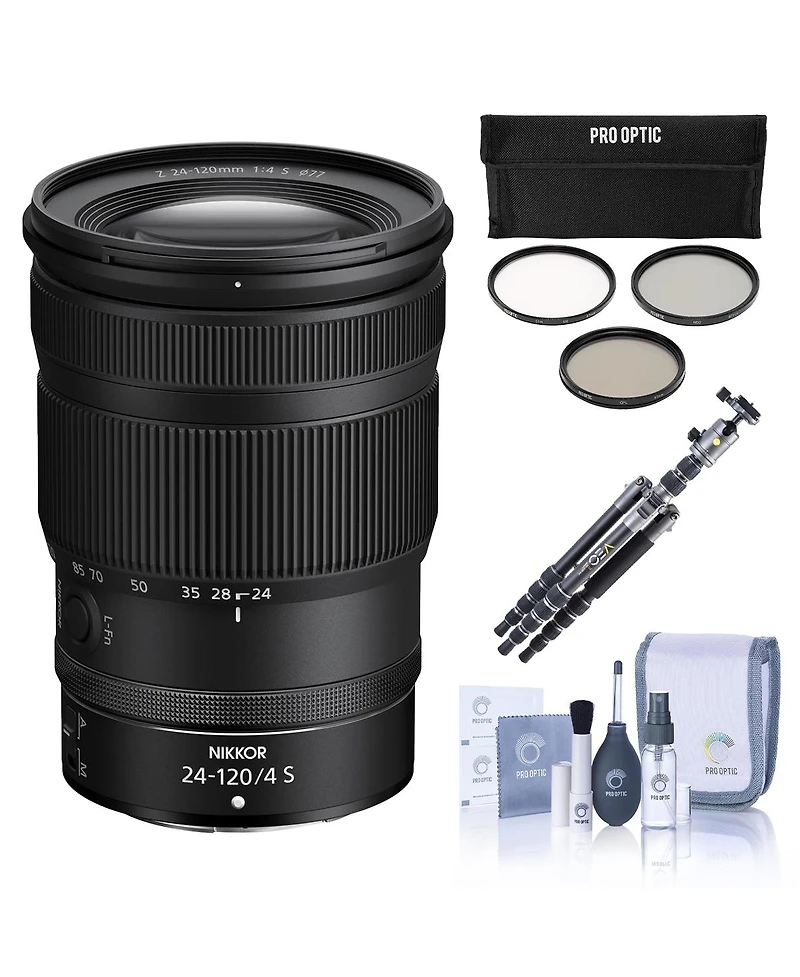 Nikon Nikkor Z 24-120mm f/4 S Travel Zoom Lens Bundle for Nikon Z Cameras
