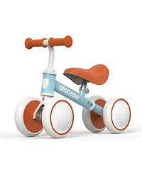 Allobebe Baby Balance Bike, 4-Wheel with Adjustable Seat and Silent Wheels, Ages 1-3