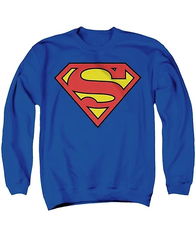 Superman Men's Classic Logo Crewneck Sweatshirt