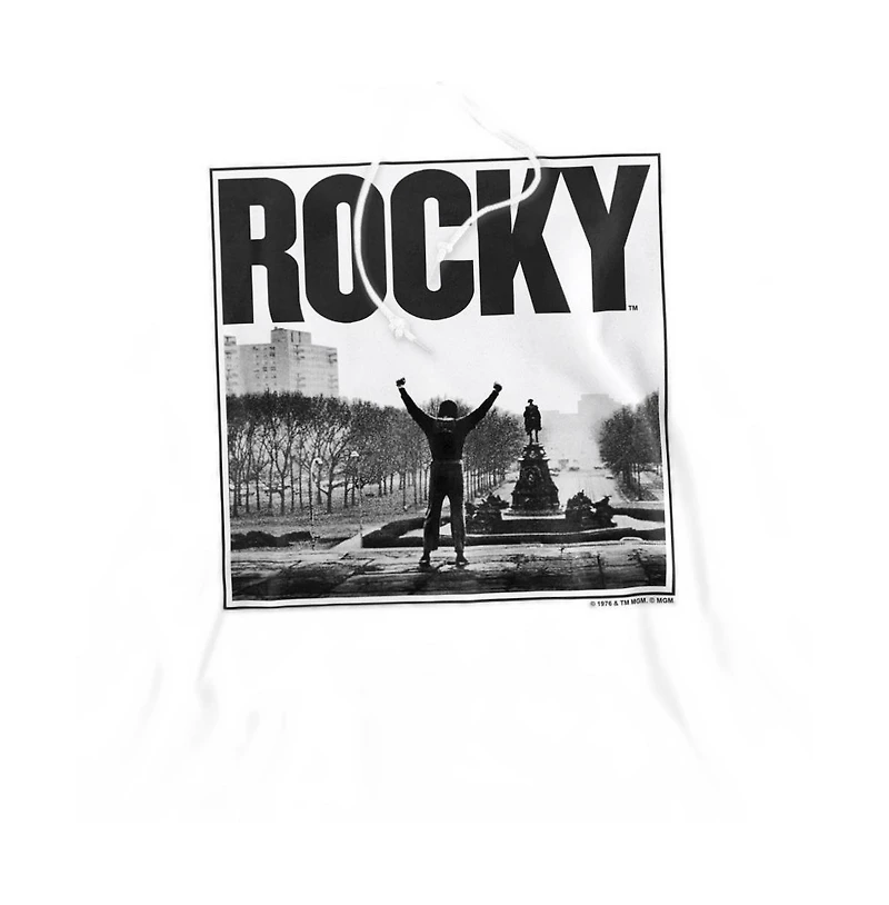 Rocky Men's Top Of The Stairs Pull-Over Long-Sleeve Graphic Cotton-Blend Hoodie