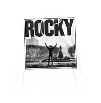 Rocky Men's Top Of The Stairs Pull-Over Long-Sleeve Graphic Cotton-Blend Hoodie