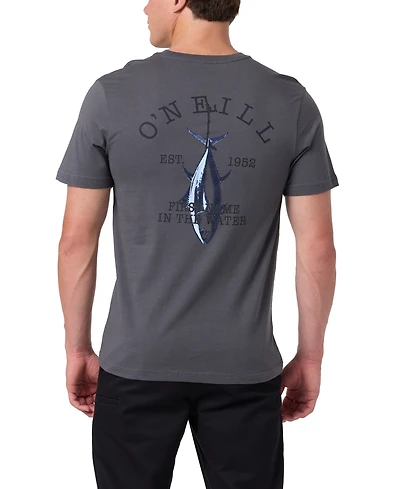 O'Neill Men's Peaky Graphic Crewneck Classic-Fit T-Shirt