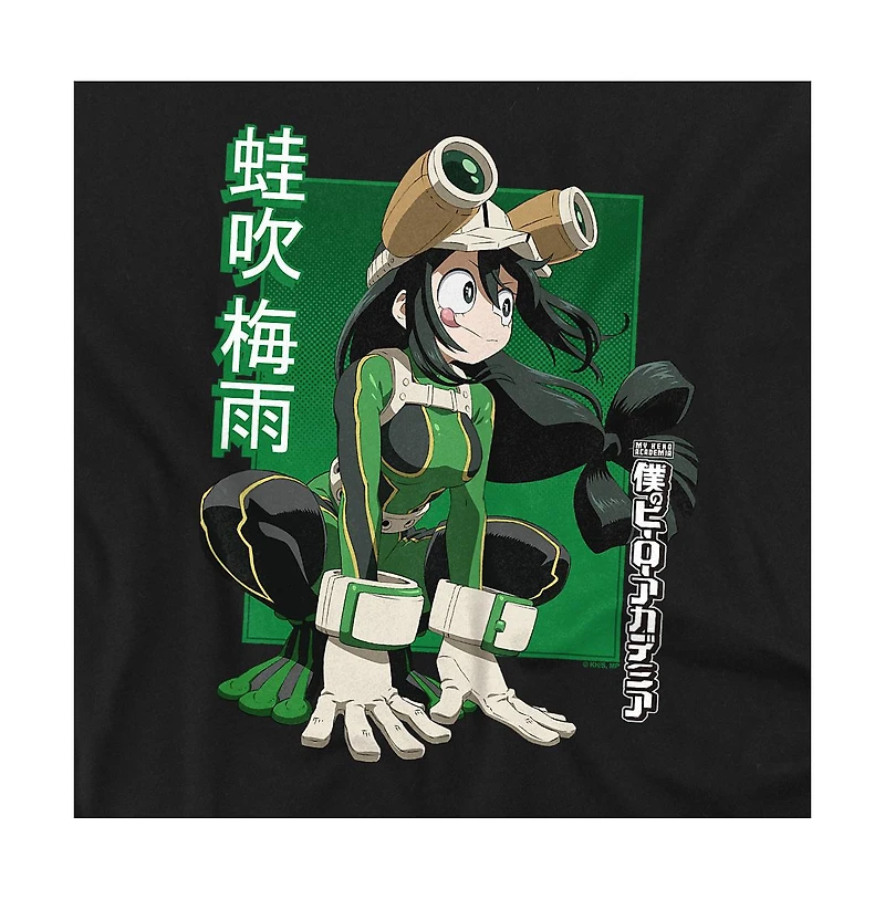 My Hero Academia Men's Tsuyu Asui Heroic Pose Graphic Long-Sleeve Crewneck Sweatshirt