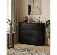 Tribesigns Large Nightstand, Oversized Night Stand with 3 Drawers