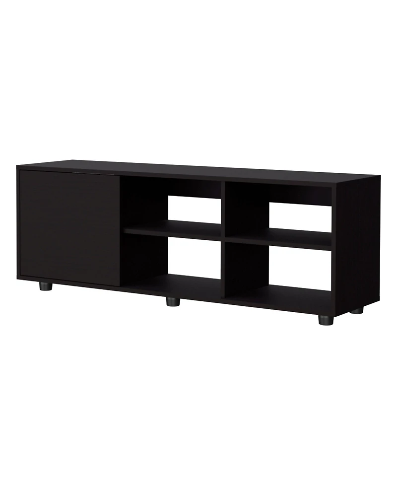Fm Furniture Parker Tv Stand with a Door and Open Storage