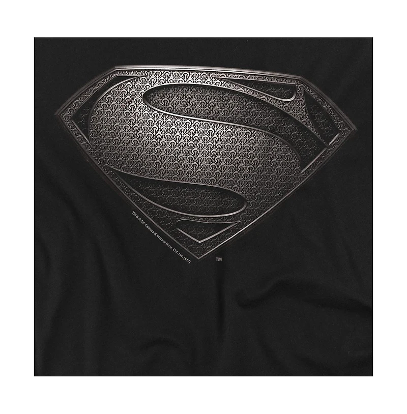 Superman Men's Man Of Steel Mos Desaturated Crewneck Sweatshirt