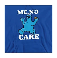 Sesame Street Men's Cookie Monster Me No Care Pull-Over Hoodie
